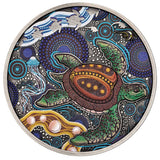 Turtle Yaunati 2026 2oz Silver Antiqued Coloured Coin