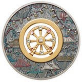 Ferris Wheel 2025 2oz Silver Antiqued Coloured Coin