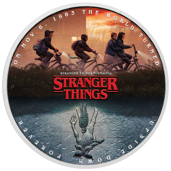 Stranger Things - The Upside Down 2026 1oz Silver Coloured Coin