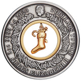 The Night Before Christmas 2023 2oz Silver Antiqued Coloured Coin
