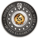 Year of the Tiger Rotating Charm 2022 1oz Silver Antiqued Coin