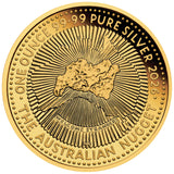 Hobart Money Expo Special Australian Nugget 40th Anniversary 2026 1oz Silver Proof Gold-Plated Coin