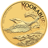 Perth Stamp and Coin Show Special Kookaburra 2026 1oz Silver Gold-Plated Coin in Card