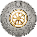 Ferris Wheel 2025 2oz Silver Antiqued Coloured Coin