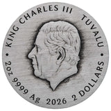 Stranger Things Villains 2026 2oz Silver Antiqued Coloured Coin