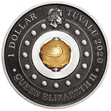 Year of the Mouse Rotating Charm 2020 1oz Silver Antiqued Coin