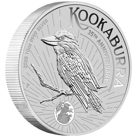 2025 Australian Kookaburra 35th Anniversary 10oz Silver Bullion Coin