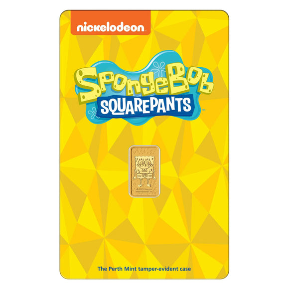 SpongeBob SquarePants 1g Gold Minted Bar