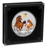 Australian Lunar Series III 2026 Year of the Horse 1 Kilo Silver Coloured Coin with Gold Privy Mark