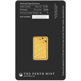 Perth Mint Kangaroo 5g Gold Minted Bar
