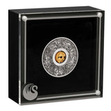 Year of the Ox Rotating Charm 2021 1oz Silver Antiqued Coin