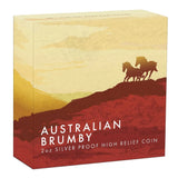 2023 Australian Brumby 2oz Silver High Relief Proof Coin