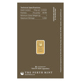 DUNE 1g Gold Minted Bar
