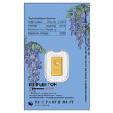 2026 Bridgerton 1g Gold Minted Bar