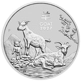 Australian Lunar Series III 2027 Year of the Goat 5oz Silver Bullion Coin