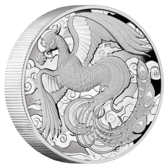 Chinese Myths and Legends Phoenix 2022 2oz Silver Proof High Relief Coin