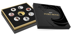 2024 James Bond 007 Roger Moore 8 Coin Silver Proof Collection