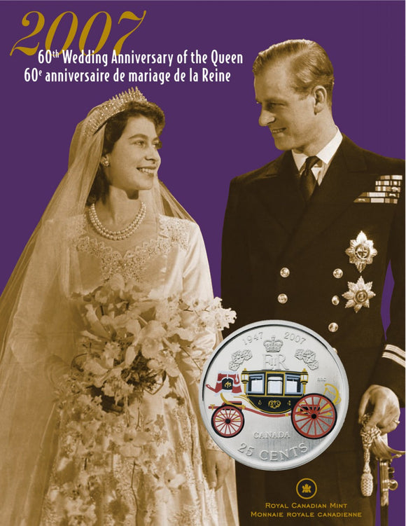 2007 25c 60th Wedding Anniversary of the Queen - UNC