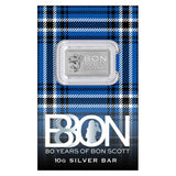 Bon Scott 80th Anniversary 2026 10g Silver Minted Bar