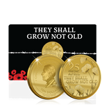 ANZAC Day "They Shall Grow Not Old" 1/1000oz Gold Coin