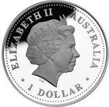 2006 $1 Australia On The Map Duyfken 1oz Silver Coloured Proof Coin