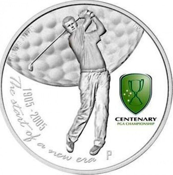 2005 $1 Centenary PGA Championship 1oz Silver Proof Coin