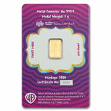 PAMP Wonka Minted 1g Gold Bar