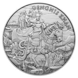 Legendary Warriors: Genghis Khan 1oz Silver Round