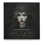 Germania Mint Goddesses: Freyja 2 oz Ag 999.9 Cast Bar