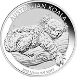 2012 Australia 1/10oz Silver Koala Coin