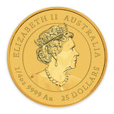 Australian Lunar Series III 2023 Year of the Rabbit 1/4oz Gold Bullion Coin