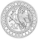 2021 20 Euro Wisdom of the Owl Silver Proof Coin