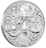 2024 Year of the Dragon 2oz Silver Bullion Coin