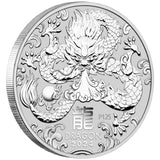 Australian Lunar Series III 2024 Year of the Dragon 1 Kilo Silver Bullion Coin