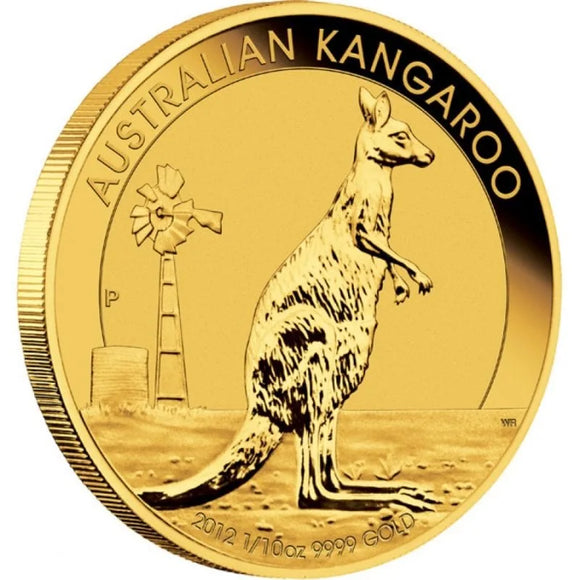2012 Australia 1/10oz Gold Kangaroo Coin