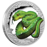 2018 Australian Remarkable Reptiles – Green Tree Python 1oz Silver Proof Coin