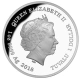 2018 Australian Remarkable Reptiles – Green Tree Python 1oz Silver Proof Coin