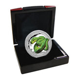 2018 Australian Remarkable Reptiles – Green Tree Python 1oz Silver Proof Coin