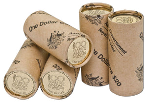 2014-2018 $1 RAM Rolls - '100 Years of ANZAC - The Spirit Lives' - Five Mint Rolls Set