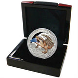 2015 $1 Australia's Remarkable Reptile Blue Tongue Lizard 1oz Silver Coloured Proof Coin