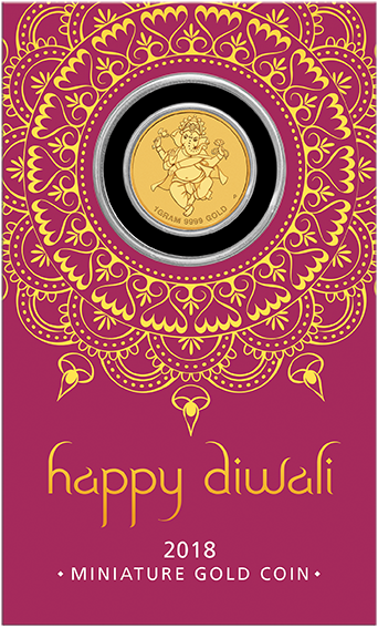 2018 Diwali Festival 1g Gold Coin