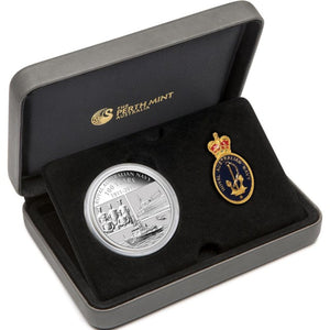 2011 $1 Royal Australian Navy 100 Years 1oz Silver Proof Coin with Replica Badge Set