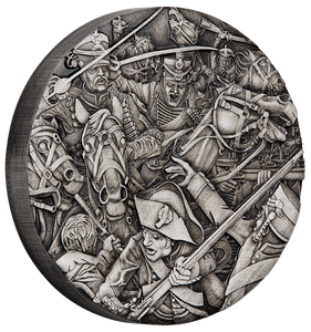 2018 Warfare - Hussars 2oz Silver Antiqued High Relief