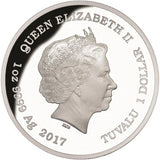 2017 $1 Australia's Remarkable Reptile Saltwater Crocodile 1oz Silver Coloured Proof Coin