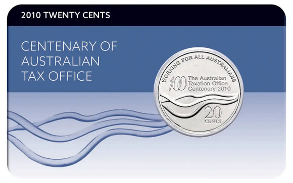 Australian Taxation Office Centenary 2010 20c Cu-Ni Coin Pack