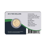 Remembrance Day 2014 $2 Al-Br Coin Pack