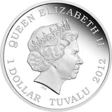 2012 $1 Wildlife In Need Siberian Tiger 1oz Silver Coloured Proof Coin