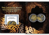 Germania Mint 2025 Germania Beasts: Gullinbursti Geminus 2 X 1oz .9999 Silver Gold and Black Edition