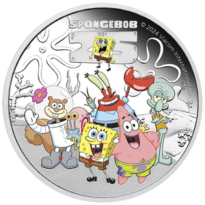 SpongeBob & Friends 2024 1oz Silver Proof Coloured Coin