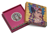 Frida Kahlo 2024 2oz Silver Antiqued Coloured Coin